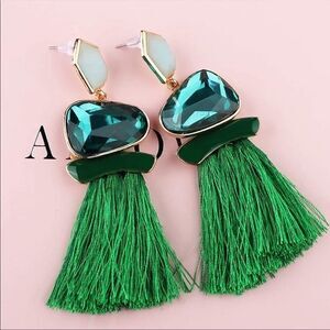 Tassel Drop Boho Statement Earrings Vintage Drop Fringe Earrings